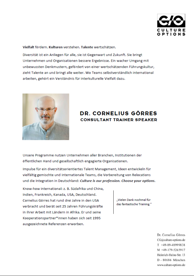 Profil Dr. Cornelius Görres